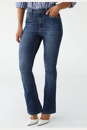 Dudalina Calça Jeans Flare Lisa