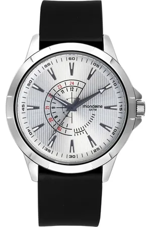 Mondaine Relógio Masculino Prata Marcação de Minutos