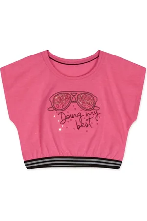Marisol Infantil - Blusa Cropped Manga Curta Feminina
