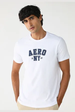 Aeropostale Camiseta Reta Logo Branca