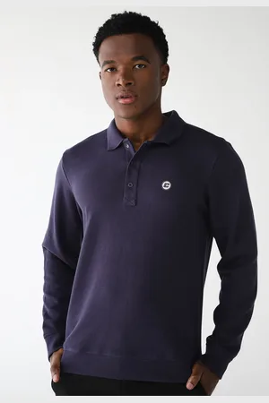 Colcci Blusa Polo Reta Lisa Azul-Marinho