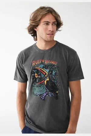 Rusty Camiseta Reta Jungle Records Grafite
