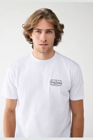 Volcom Camiseta Reta Logo Branca