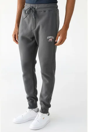 Aeropostale Calça de Moletom Jogger Logo Grafite