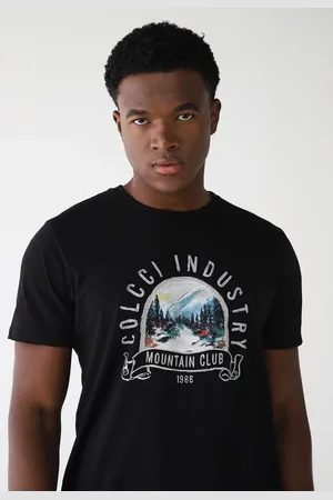 Colcci Camiseta Reta Estampada Preta