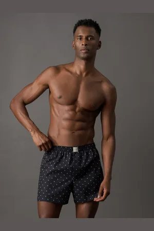 Calvin Klein Cueca Samba Canção Modern Print Diamond Calvin Klein Underwear