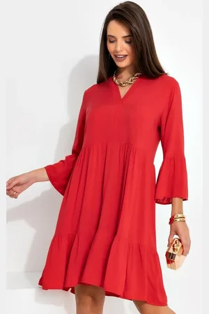 QUINTESS Vestido Feminino Em Viscose Plana