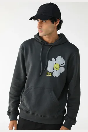 Hang Loose Blusa de Moletom Flanelada Fechada Com Capuz Venice Grafite