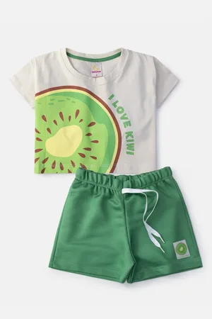 LALUNA Infantil - Conjunto Feminino I Love Kiwi 0512