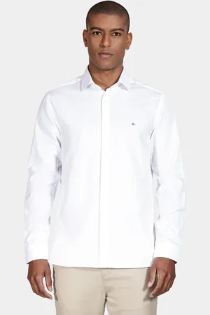 Aramis Camisa Slim Tricoline Falso Liso Misto