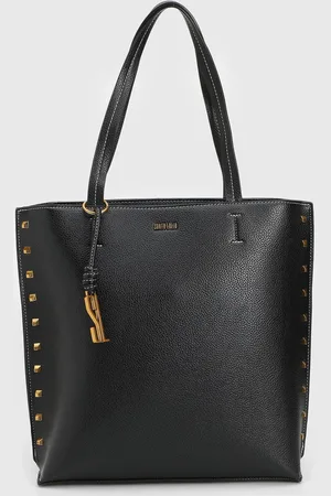 SANTA LOLLA Bolsa Transversal Tachas Preta