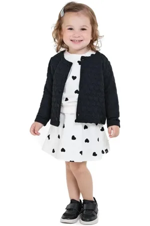 Marisol Infantil - Cardigan Manga Longa Feminino
