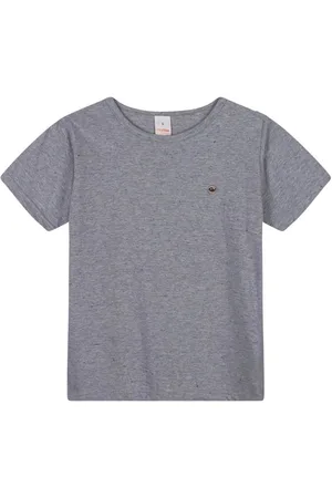 Marisol Infantil - Camiseta Básica Manga Curta Malha Sustentável Masculina