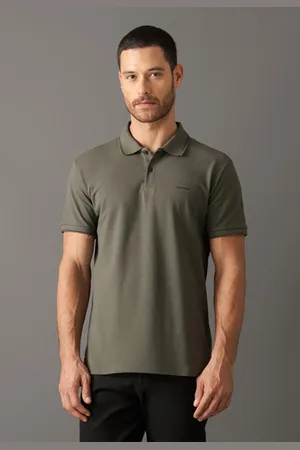 Calvin Klein Polo Mc Regular Basica com Friso Militar