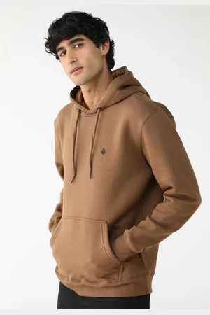 Volcom Blusa de Moletom Flanelada Fechada Com Capuz