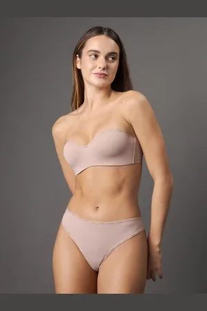 Calvin Klein Calcinha Fio Dental Duplo Soft Micrologo Calvin Klein Underwear - Skin Médio