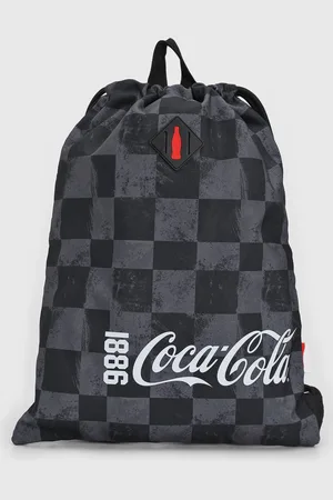 Coca-Cola Bolsa Saco Logo Estampado Grafite