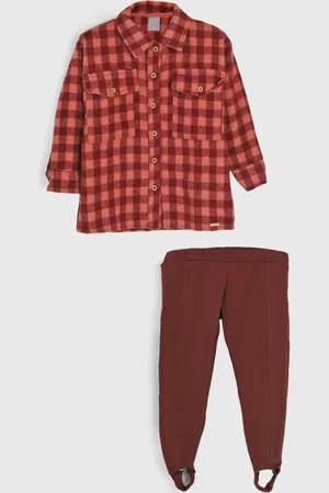 Colorittá Infantil - Conjunto 2pçs Manga Longa Xadrez