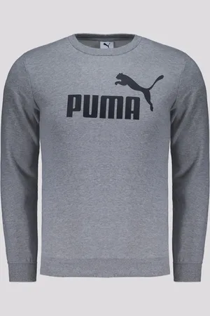 PUMA Moletom ESS NO. 1 Logo Crew Juvenil