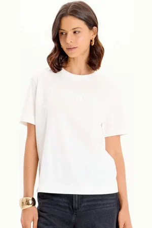 LANCA PERFUME Camiseta Curta Name In25 Off White Feminino