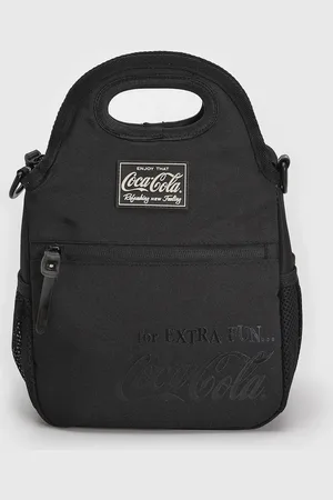 Coca-Cola Bolsa Tiracolo Alça Dupla Preta