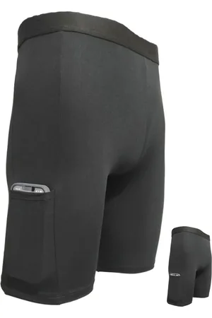 FRISTYLE Kit 2 Short Térmico Ciclista Com Bolso Segunda Pele Proteção UV Meia Coxa