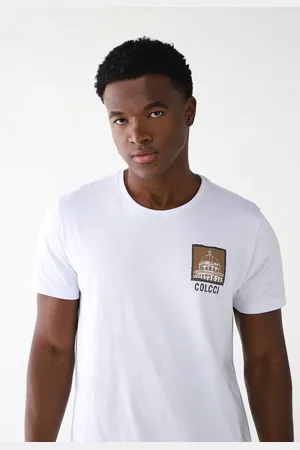 Colcci Camiseta Reta Estampada Branca