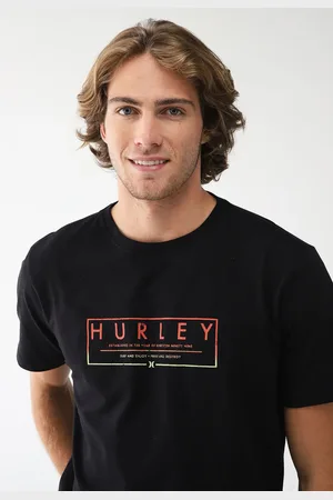Hurley Camiseta Reta Logo Preta