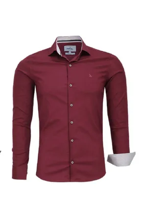 Amil Camisa Social Manga Longa Lisa com Elastano Exclusivo