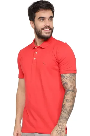 Reserva Polo Masculina Piquet Clássica Vermelha
