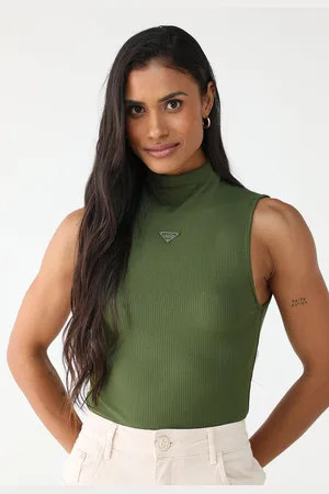 LANCA PERFUME Blusa Canelada Ajustada Logo