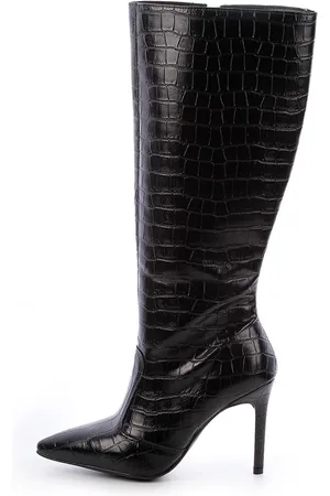 Damannu Shoes Bota Cano Alto Salto Fino Isis Croco