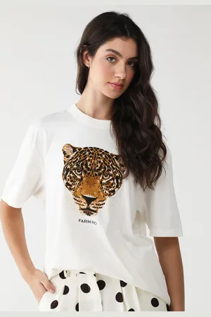 Gentleman Farmer Camiseta Reta Onça Esmeralda Branca