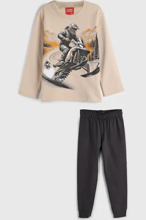 KYLY Infantil - Conjunto 2pçs Manga Longa Blusa E Calça