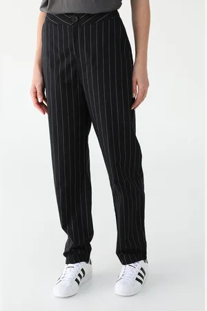 Colcci Calça Mom Risca de Giz Preta