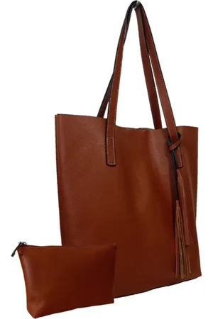 TopGrife Kit Bolsa Boho Sacola e Necesseire Couro
