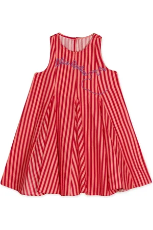 Lilica Ripilica Infantil - Vestido Curto Listrado Feminino