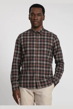 DOCTHOS Camisa Manga Longa Flanela Padronagem Xadrez Camisa Manga Longa Flanela Padronagem Xadrez 002 Pp