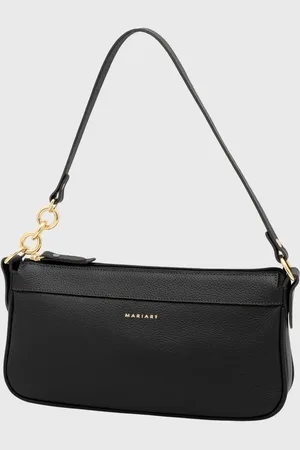 Mariart Bolsa Shoulder Couro Parintins Preta