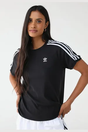 adidas Camiseta Reta 3 Stripes Preta