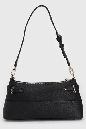 Guess Bolsa Tiracolo Aplicação Logo Preta
