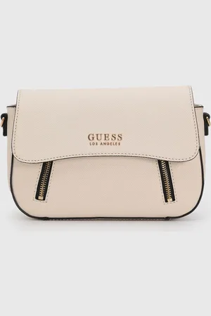 Guess Bolsa Tiracolo Alça Dupla Off-White
