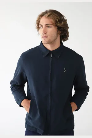 Aleatory Jaqueta Microfibra Logo Azul-Marinho