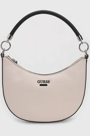 Guess Bolsa Tiracolo Alça Dupla Off-White