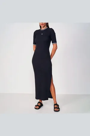 Colcci Vestido Super Mid Cut Listras In25 Feminino