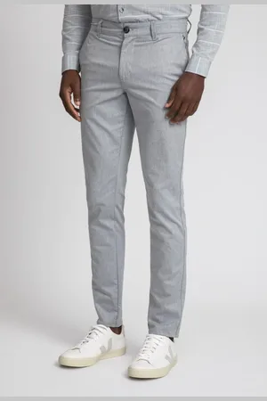 DOCTHOS Calça Relaxed Fit Sarja Lisa Calca Slim Sarja 014 38