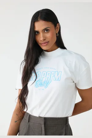 LANCA PERFUME Camiseta Reta Estampada Off-White