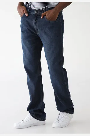 Hering Calça Jeans Reta Lisa Azul-Marinho