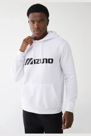 Mizuno Blusa de Moletom Flanelada Fechada Soft New Branca