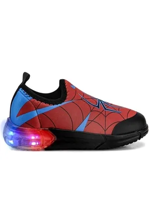 BIBI Infantil - Tênis Space Aranha com Led Preto/Verm.